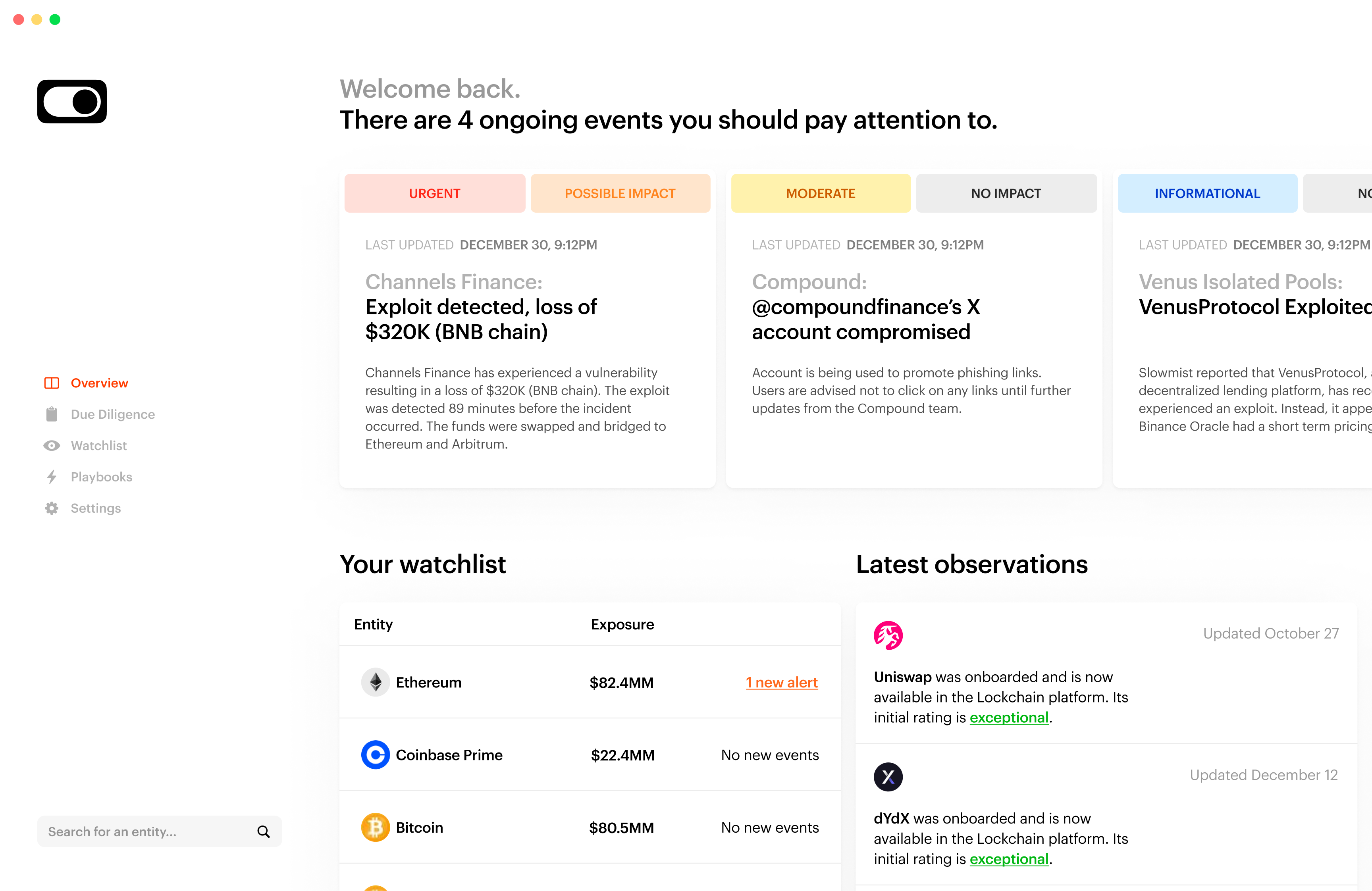 Lockchain's software product